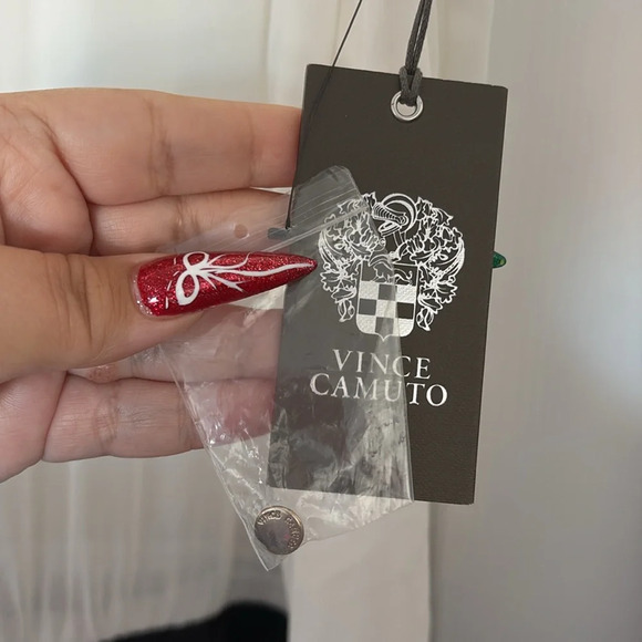 Vince Camuto Holiday Glam Rhinestone Jumpsuit - Picture 6 of 7